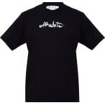 Футболка Off-White Paint Arrow Slim Short-Sleeve T-Shirt 'Black/White', черный - фото