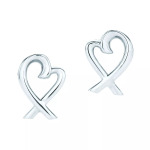 Серьги Tiffany & Co. x Paloma Picasso Loving Heart, серебро - фото