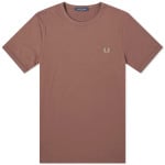 Футболка Fred Perry Ringer, коричневый - фото