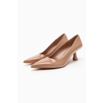 Туфли Zara Shiny Heeled, бежевый - фото 2