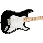 Squier Affinity Series Stratocaster Guitar Накладка на кленовый гриф, белая накладка, черный Fender - фото 2