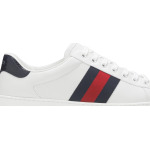 Кроссовки Gucci Ace Leather White Blue, белый - фото 2