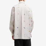 Рубашка Kenzo Fruit Stickers Shirt, кэмел - фото 3