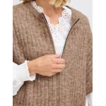 Кардиган Fransa Knit Cardigan Sanny, коричневый - фото 4