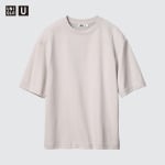 Футболка оверсайз Uniqlo AIRism с рукавами до половины, зеленый - фото 6