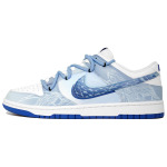 Кроссовки Nike Dunk Skateboarding Shoes Men Low-top Blue, белый - фото 2