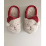 Детские тапочки-мюли Zara Home Father Christmas, красный/белый - фото 3