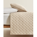 Одеяло Zara Home Quilted With Dots, бежевый - фото 6