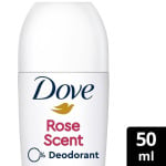 Шариковый дезодорант Dove Rose с ароматом 0% алюминиевых солей, 1/4 увлажняющего крема и защитой на 48 часов, 50 мл - фото 2