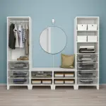 Гардероб PLATSA, белый, 240x57x191 см, PLATSA/FONNES IKEA - фото 3