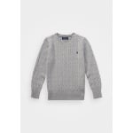 Вязаный свитер CABLE-KNIT COTTON JUMPER Ralph Lauren, серый - фото 2