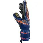 Вратарские перчатки Reusch Attract Gold X Junior с вырезом Evolution Negative Cut, синий - фото 2