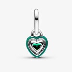 Шарм-подвеска Pandora ME Chakra Heart Mini, серебро/зеленый - фото