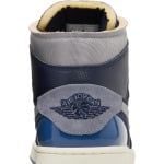 Кроссовки Air Jordan 1 Mid SE Craft Inside Out - Obsidian, синий - фото 7