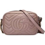 Сумка Gucci GG Marmont Matelassé Mini, светло-розовый - фото 2