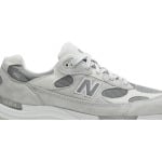 Кроссовки New Balance 992 Made in USA 'White Silver', серый - фото 2