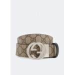 Ремень GUCCI Reversible GG Supreme belt, бежевый - фото