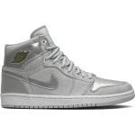 Кроссовки Air Jordan 1 CO.JP Metallic Silver 2001, серебряный - фото