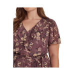 Платье LAUREN Ralph Lauren, Plus Size Floral Belted Crinkle Georgette Dress - фото 3