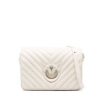 Сумка PINKO Love Click chevron crossbody, белый - фото 2