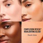 Румяна-хайлайтер Complexion Rescue Highlighting Blush  Bareminerals, цвет peach glow - фото 5