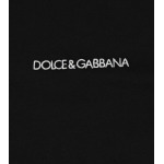 Хлопковая футболка с логотипом Dolce&Gabbana, черный - фото 3