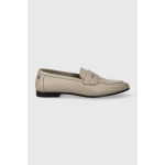 Кожаные лоферы ESSENTIAL LEATHER LOAFER Tommy Hilfiger, бежевый - фото