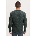 Пуловер CASUAL FRIDAY Strick Karl 0044 crew neck cable knit 20504501, зеленый - фото 3