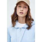 Велюровый свитшот Juicy Couture, синий - фото 4