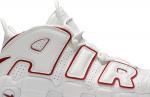 Nike air uptempo white varsity red hotsell