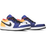 Кроссовки Air Jordan 1 Low White Deep Royal Blue, синий - фото 8