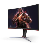 Монитор игровой изогнутый AOC CQ27G2, 27", 27", 2560 x 1440, 144 Гц, VA, черный/красный - фото 2