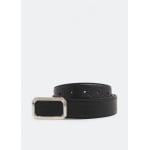 Ремень GUCCI Signature leather belt, черный - фото