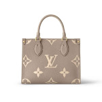 Сумка Louis Vuitton Onthego PM, серый/кремовый - фото 2