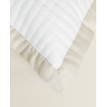 Чехол для подушки Zara Home Textured With Linen Border, 50х50 см - фото 3