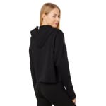 Женская толстовка Puma INTL Cropped Fleece, черно-белый - фото 2