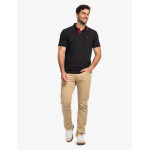 Футболка поло U.S. Polo Assn. Slim Fit Stretch Solid Pique, черный - фото 3