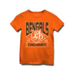 Футболка унисекс NFL Cincinnati Bengals Overtime - Little Kid, Big Kid Junk Food Clothing, оранжевый - фото