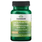 Swanson, Пробиотик Lactobacillus Rhamnosus с ФОС, 60 капсул, белый - фото 2