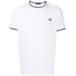 Fred Perry футболка Twin Tipped, белый - фото