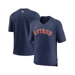 Мужская темно-синяя футболка Houston Astros Authentic Collection Pregame Raglan Performance с v-образным вырезом Nike, синий - фото