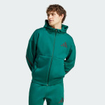 Спортивная толстовка ADIDAS SPORTSWEAR Athletic Zip-Up Hoodie Z.N.E., зеленый - фото 2