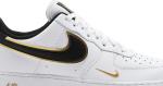 Nike air force new arrivals white metallic gold