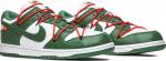 Nike dunk low off white green top