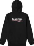 Balenciaga black campaign logo hot sale hoodie