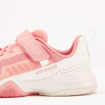 Детская теннисная обувь - TS500 Fast KD Scratch Pinkfire Sneakers Velcro ARTENGO, лососевый розовый/яичная скорлупа - фото 7