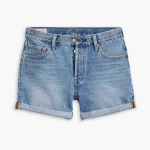 Шорты Levi's 501 Rolled Regular Waist Denim, синий - фото