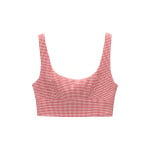 Блузка Gingham Check PULL&BEAR, красная - фото 5