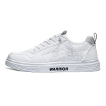 Кроссовки WARRIOR Skateboarding Shoes Men Low-top White/Gray, белый/серый - фото