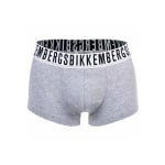 Мужские шорты-боксеры, 2 шт. - BI-PACK TRUNKS, хлопок стрейч, пояс с логотипом BIKKEMBERGS, серый - фото 2